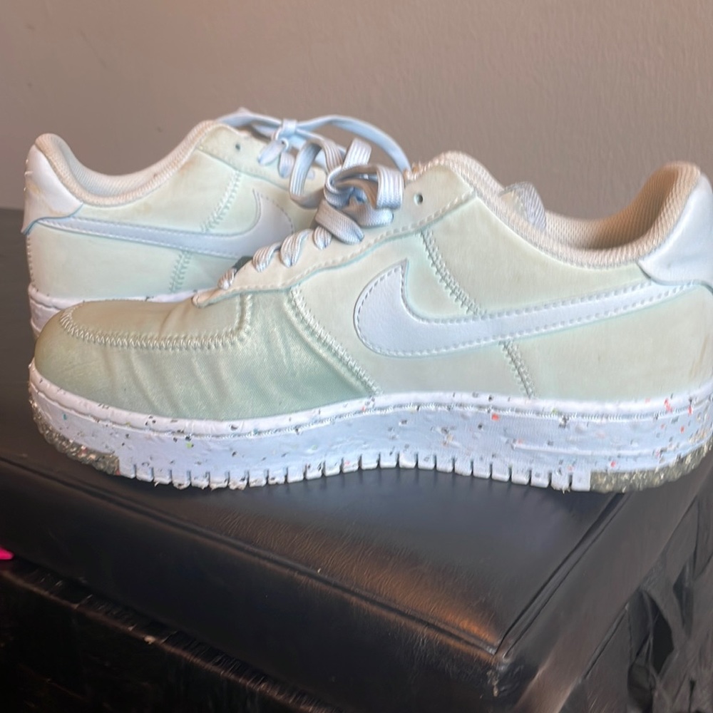 Nike Air Force 1 Crater Chambray Blue Women's Sz 8 Shoes CT1986-400